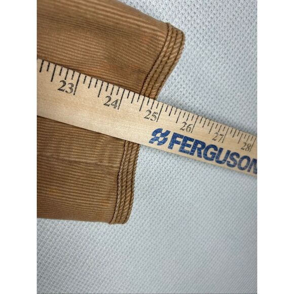 Preppy Ann Taylor LOFT Tan Corduroy Blazer Jacket Casual Fall Classic Y2K 10 - Picture 6 of 13